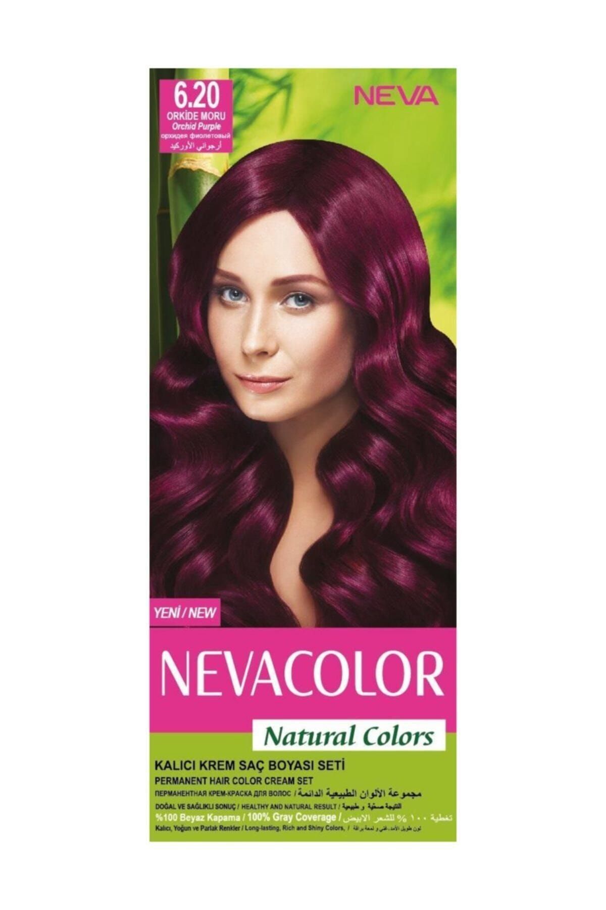 neva color nevacolor natural colors 6 20 orkide moru kalici krem sac boyasi seti fiyati yorumlari trendyol