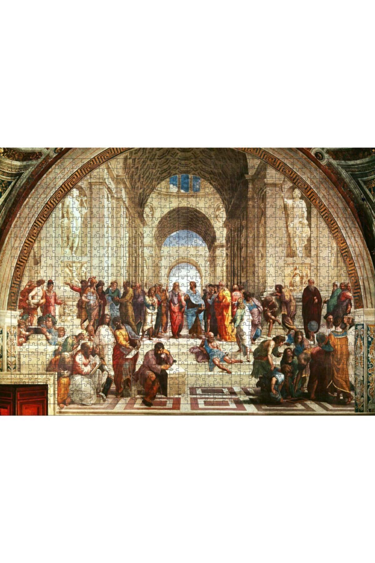 sekizlazer Raffaello Atina Okulu Ahşap Puzzle 1000 Parça