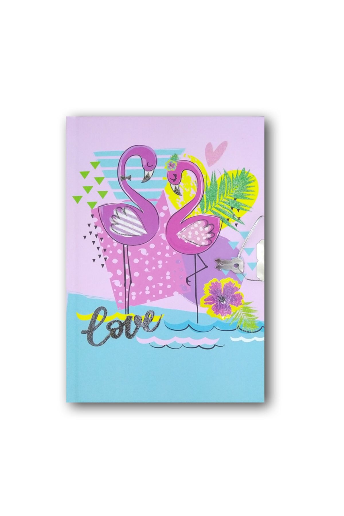 ÇINAR DEFTER Çınar Uni Note Kilitli Günlük & Hatıra Defteri Flamingo Love