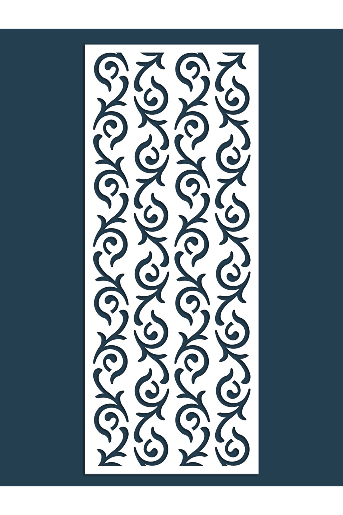 Liar Dekor Liar Ahşap Seperatör (Paravan) - KSP-07 - (10 mm) - (60 cm x 160 cm) - (Beyaz)