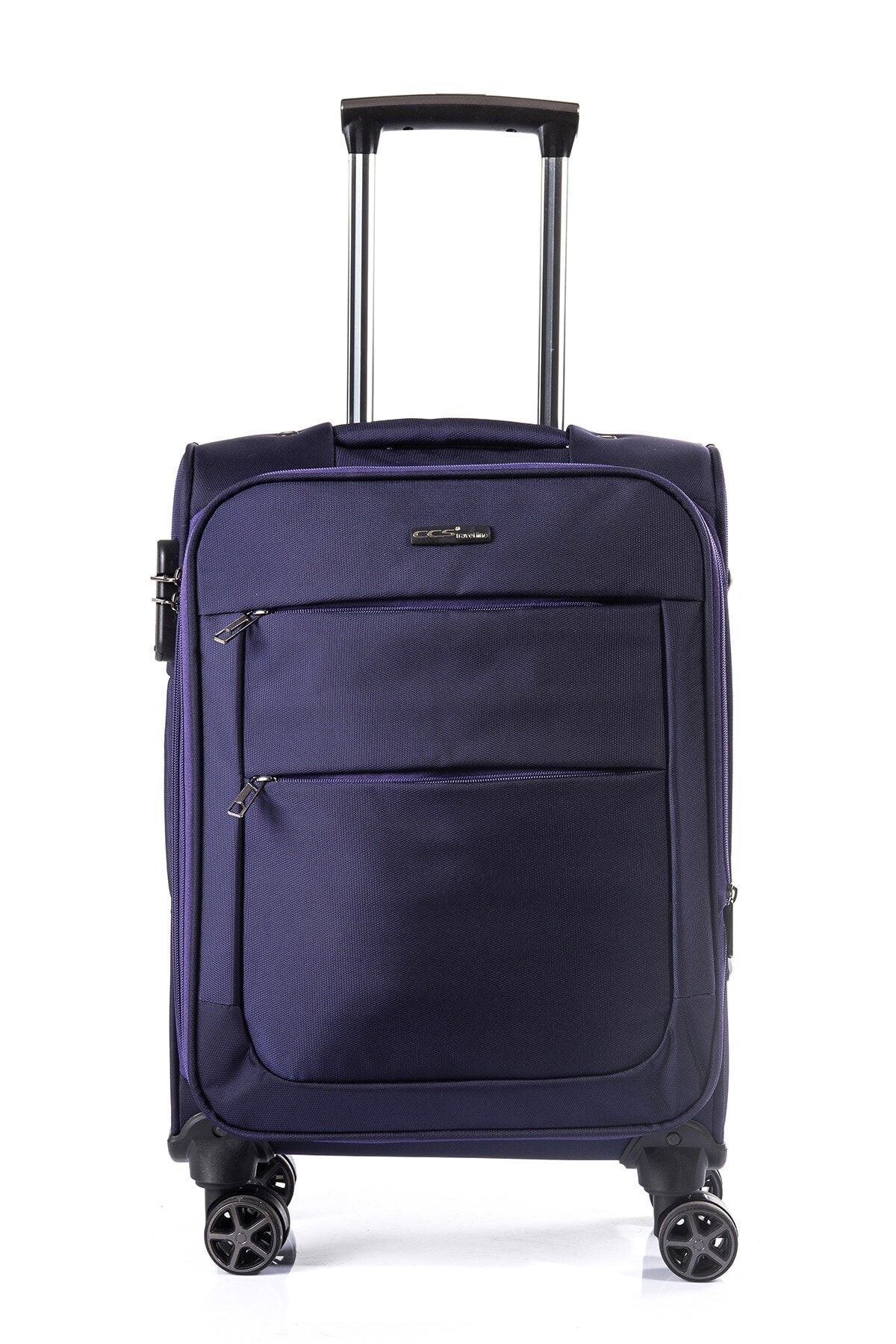 ÇÇS Unisex Mor Kumaş Büyük Boy Valiz 430