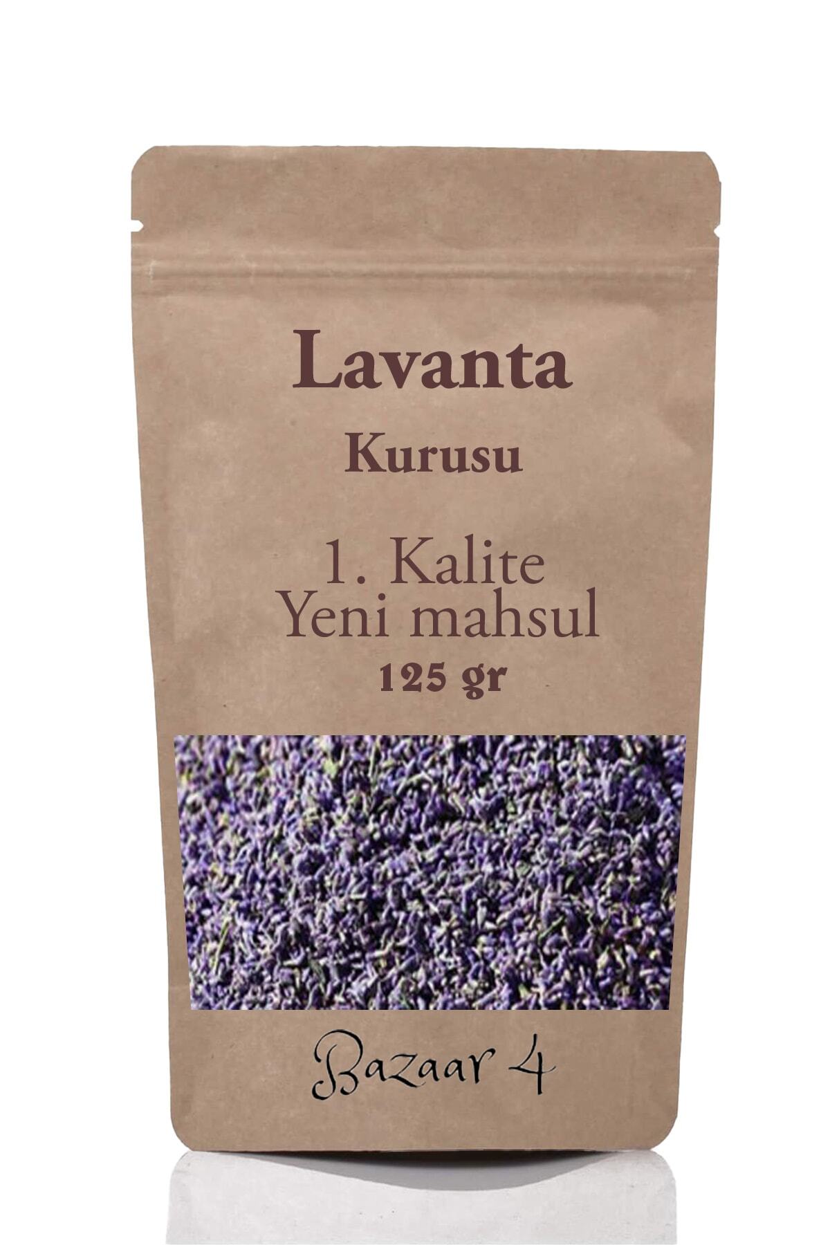 BAZAAR 4 Lavanta Bitki Kurusu Çay 125 Gr 1.kalite Taze Yeni Mahsül