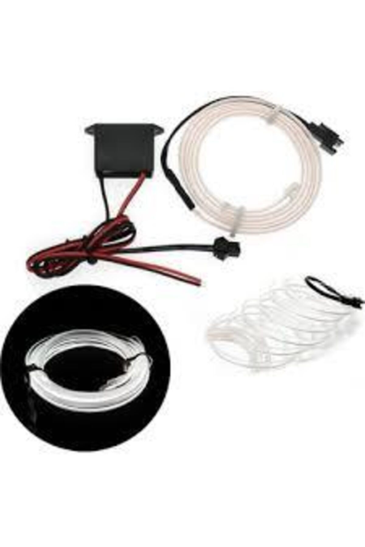 parkstop Neon Araba Torpido Aydınlatma Led Ip 5 Metre Beyaz