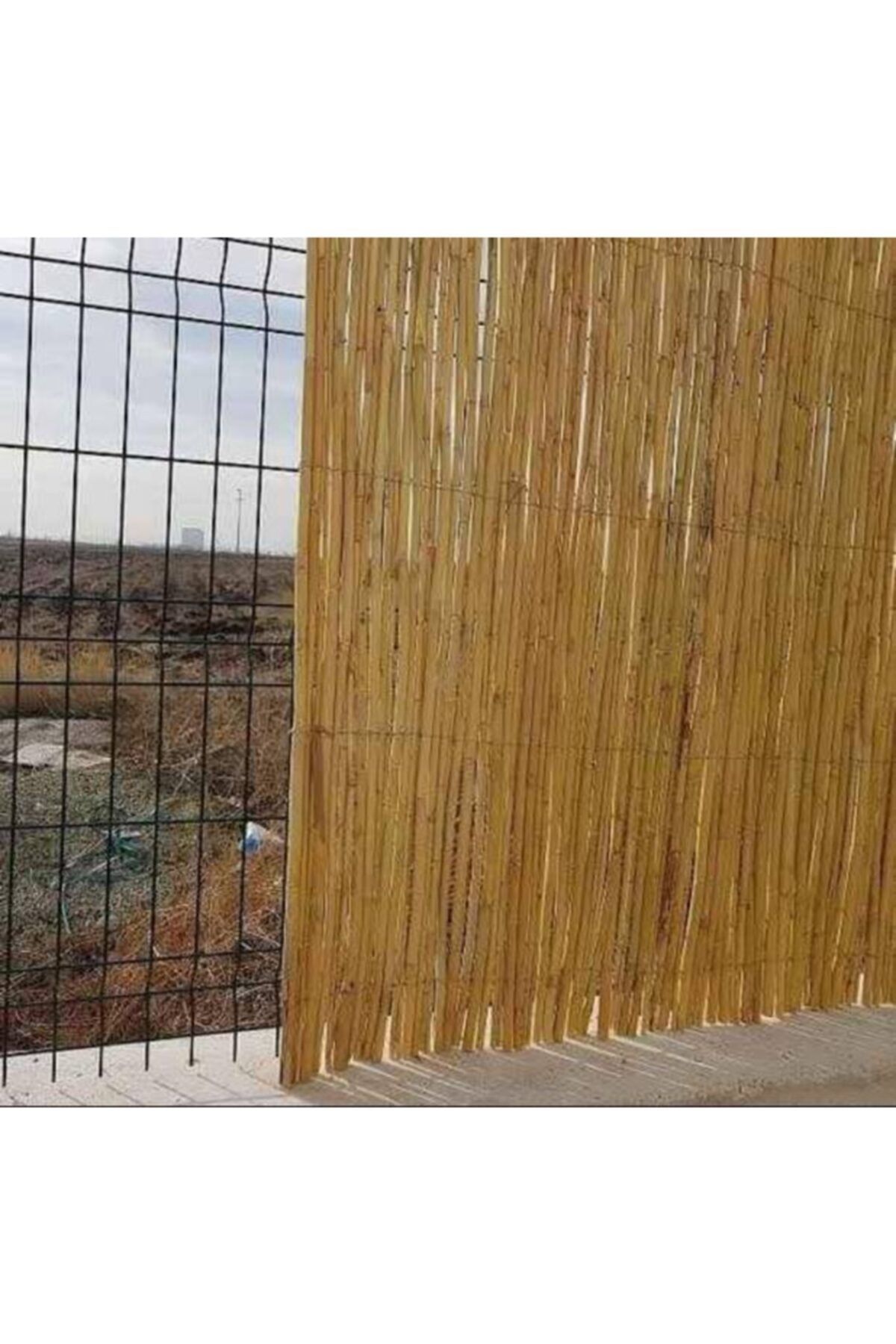 Biblio Doğal Hasır Gölgelik, Kamış Hasır Çit, Gölgelik Çit, Bahçe Çit / 2,5 Metre X 5 Metre