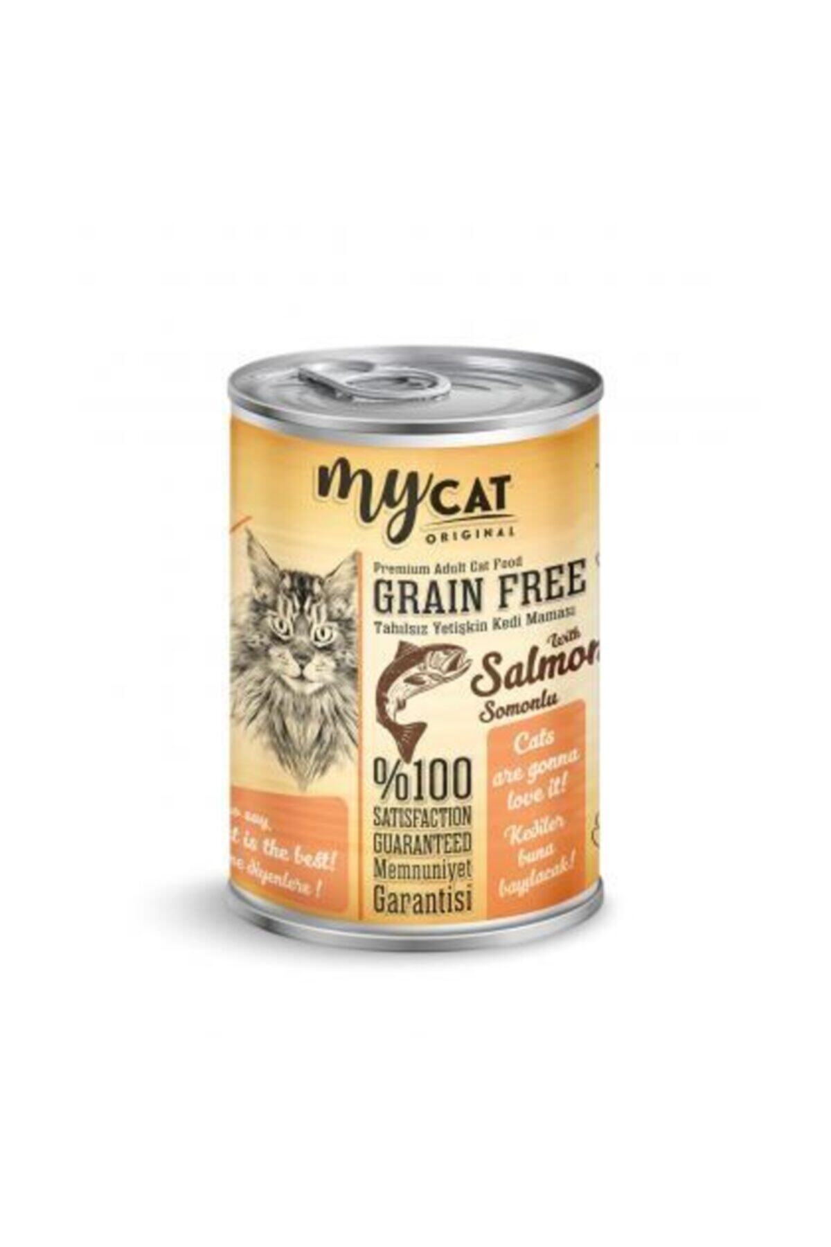 My Cat Mycat Tahılsız Pate Somon Balıklı Kedi Konservesi 400gr 12'li