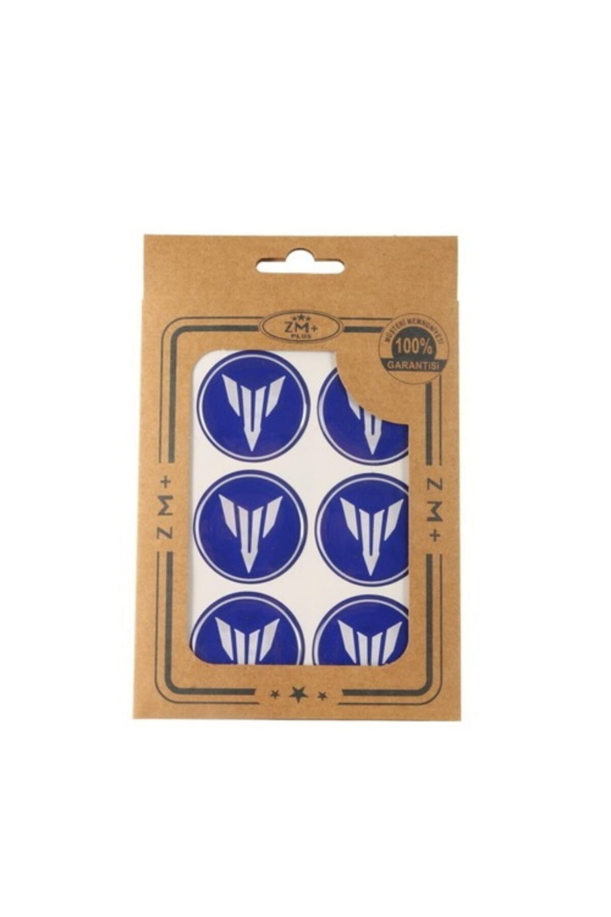 FATİHMOTO Yamaha  Uyumlu Mt Koruma Takozu Damla Etiket Sticker Ø39 Mavi-beyaz Renk