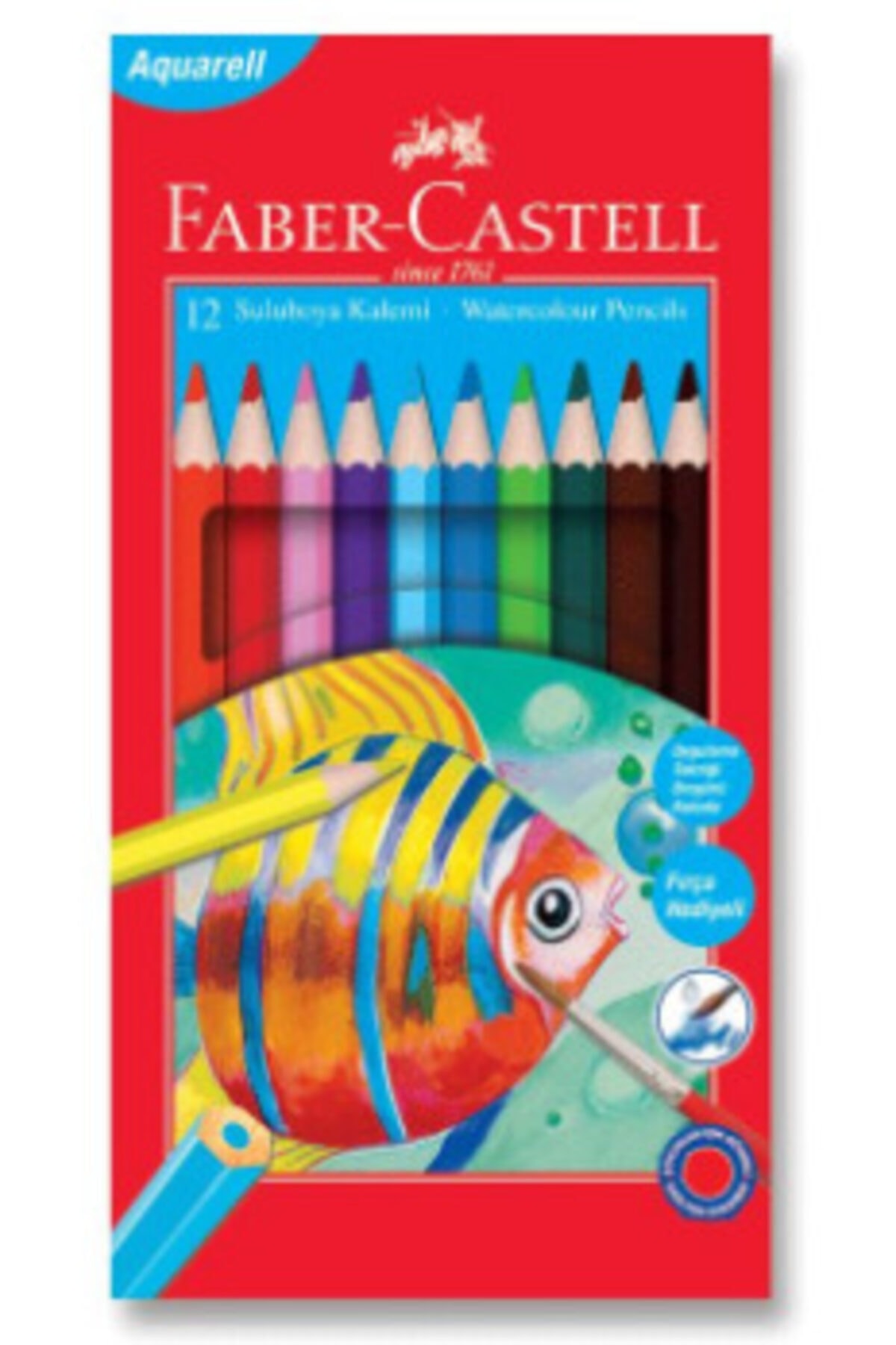 Faber Castell 12 Renk Kuru Boya