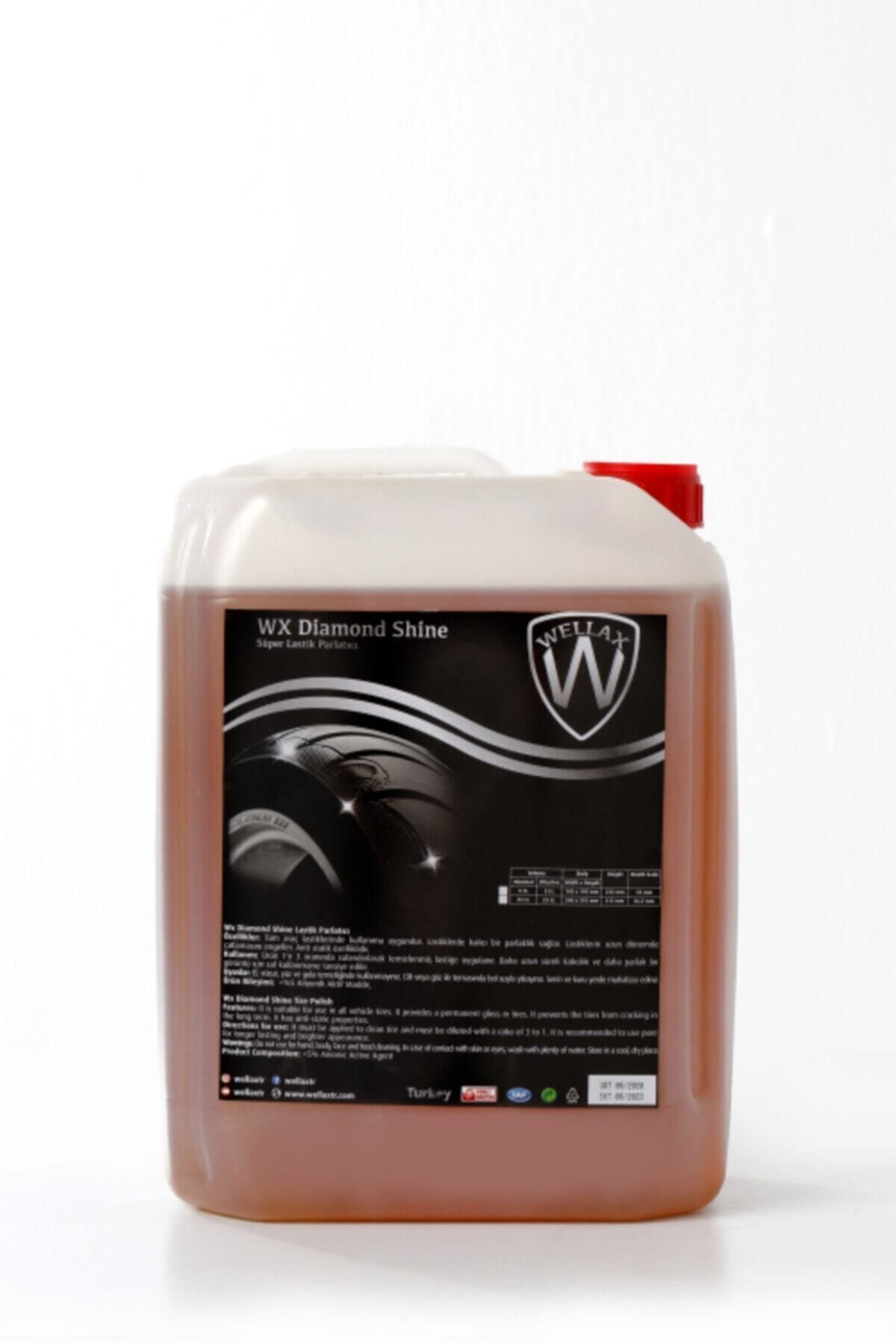 WELLAX Wx Diamond Shine Lastik Parlatıcı 5lt (1/1 KONSANTRE)