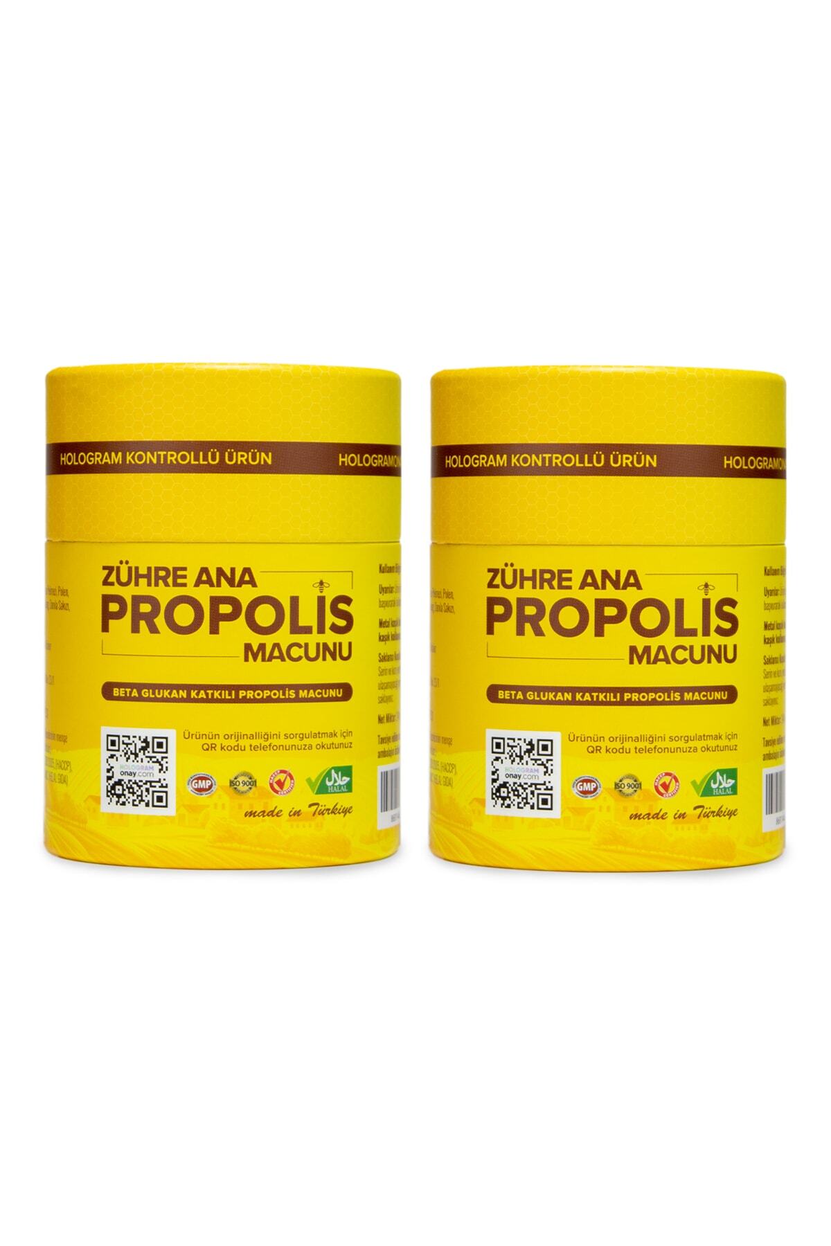 Zühre Ana 2 Adet Propolis Macunu - Beta Glukan Ve Ginseng Katkılı (orijinal Hologramlı Ürün)