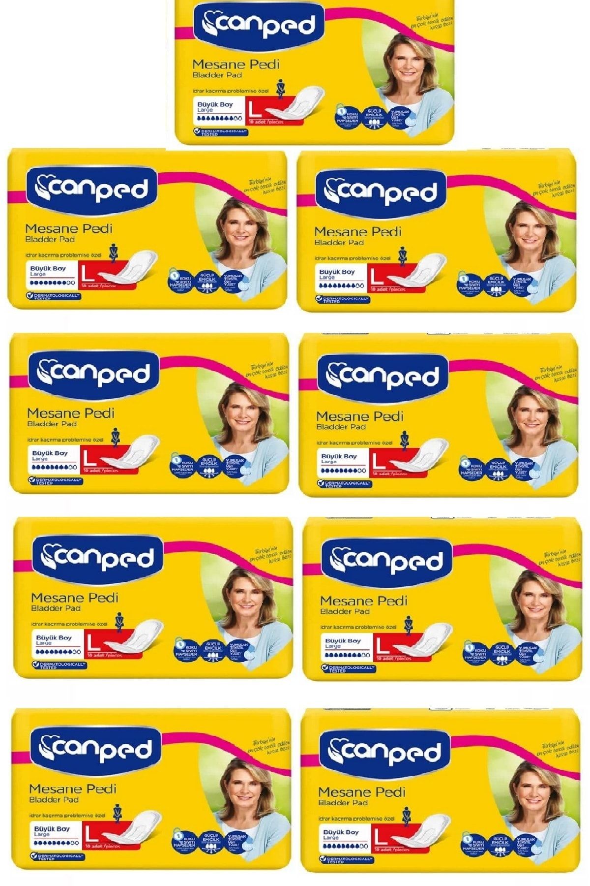 Canped Mesane Pedi Büyük 10' Lu X 9 Adet