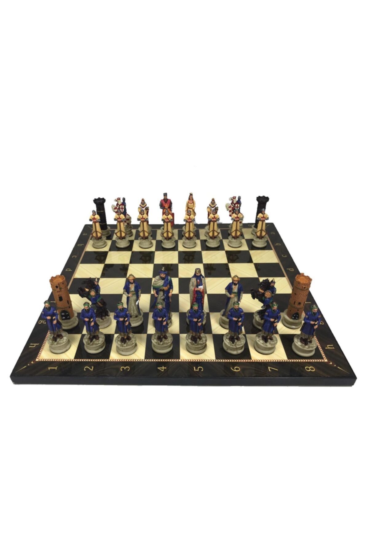 MAGNETDEPO Osmanlı-ingiliz Temalı Orta Boy Lüks Satranç Oyun Figürü