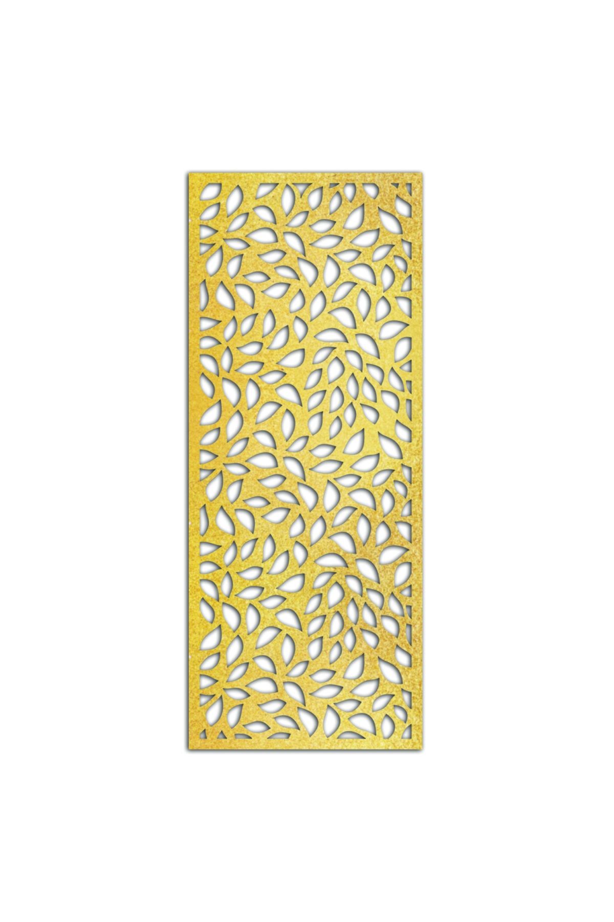 Liar Dekor Liar Ahşap Seperatör (Paravan) - KSP-47 - (10 mm) - (100 cm x 210 cm) - (Gold)