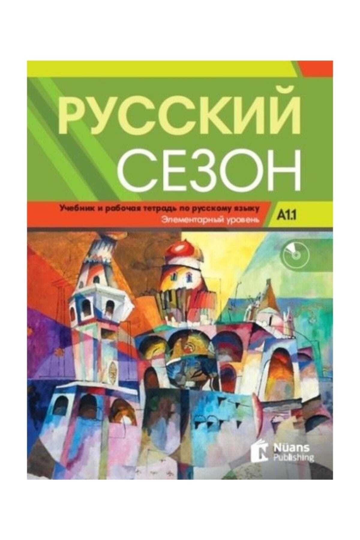 Nüans Publishing Russkiy Sezon A1.1 Rusça Ders ve Çalışma Kitabı - M.M. Nakhabina 9786059518147