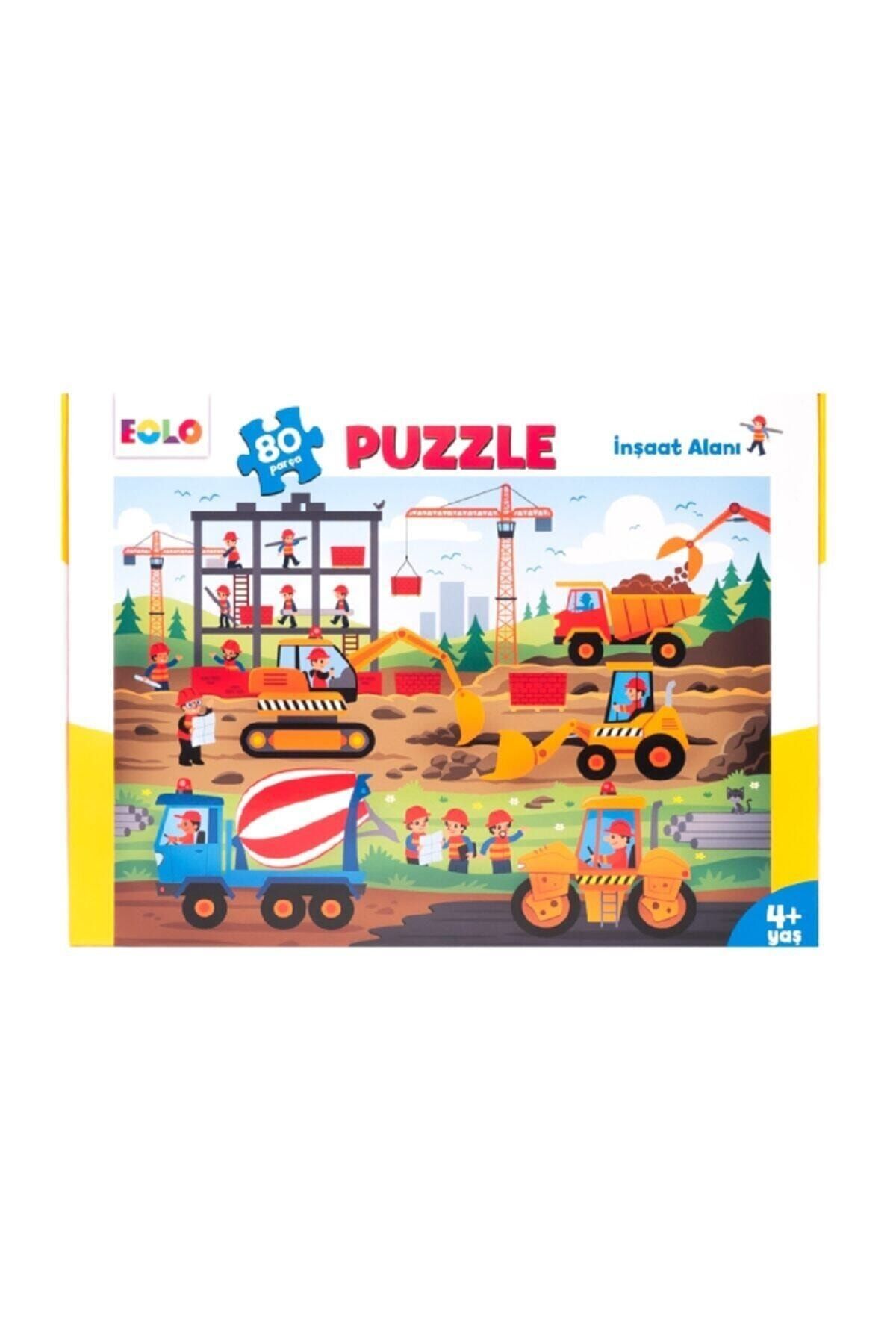 eolo yayınları 80 Parça Yer Puzzle Inşaat Alanı