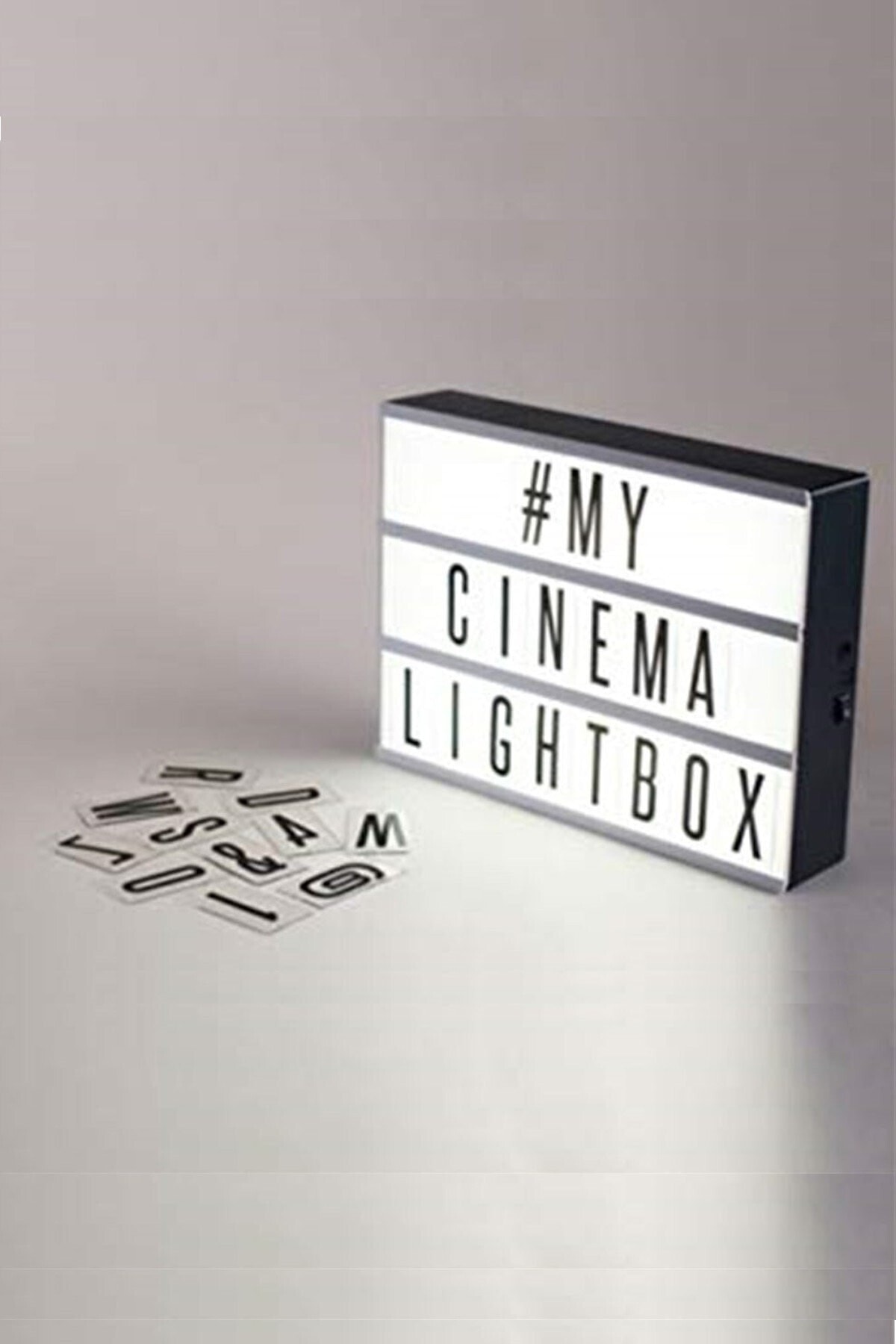 Chermik Lightbox A4 Led Işık Işıklı Mesaj Panosu 96 Harf Light Box Pano