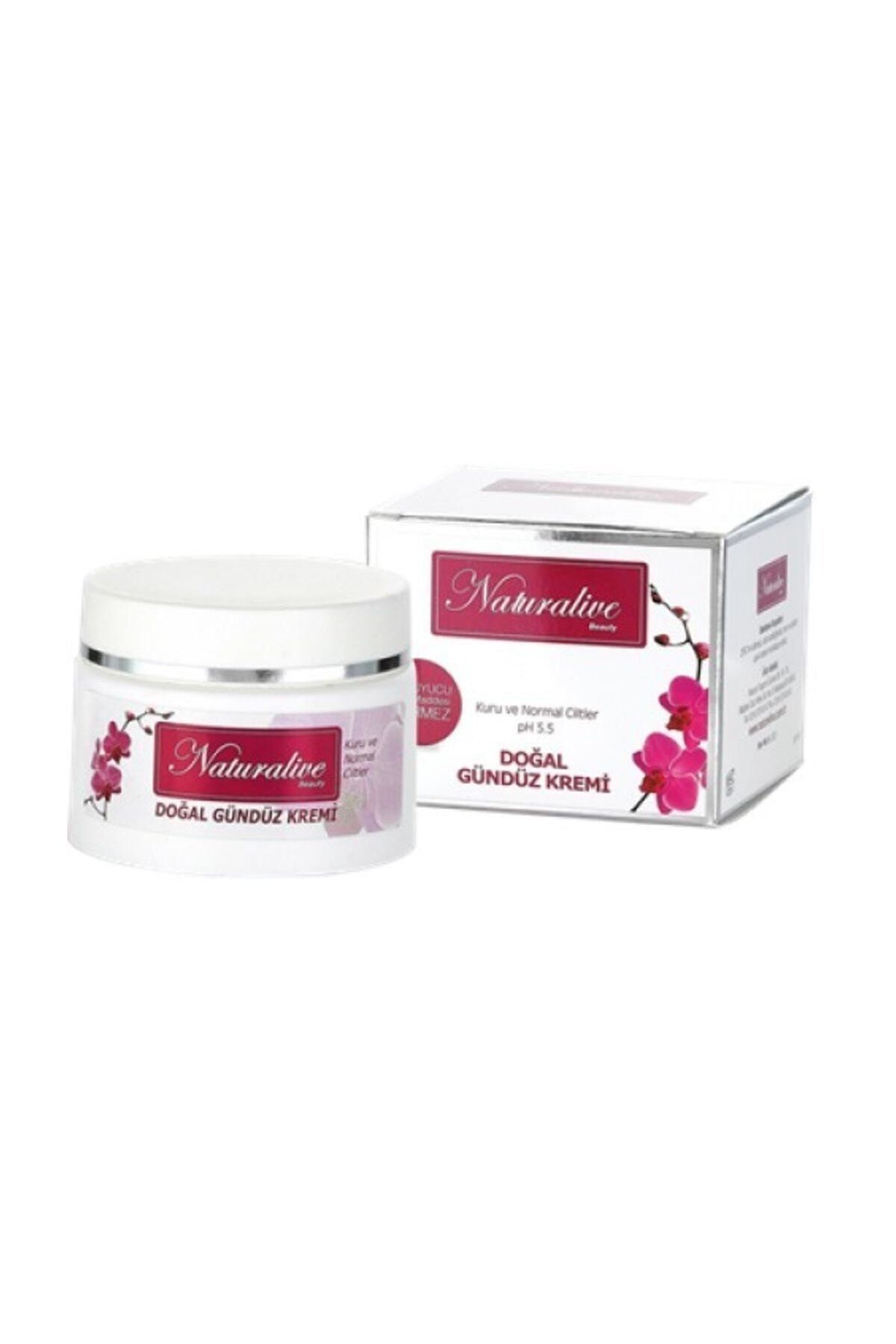 naturalive Gündüz Kremi (Kuru ve Normal Ciltler İçin) 50 gr Parabensiz, Besleyici, Vitamin Desteği