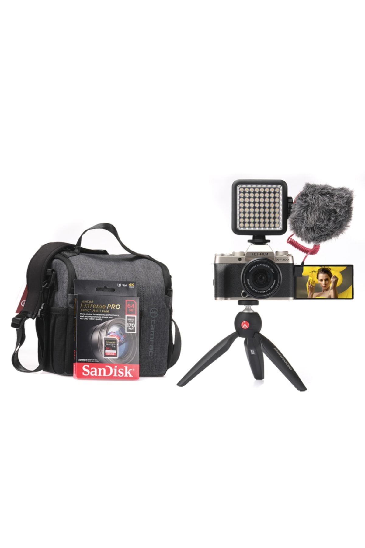 Fujifilm Gold X-t200 + Xc15-45mm Vlogger Hazır Kit