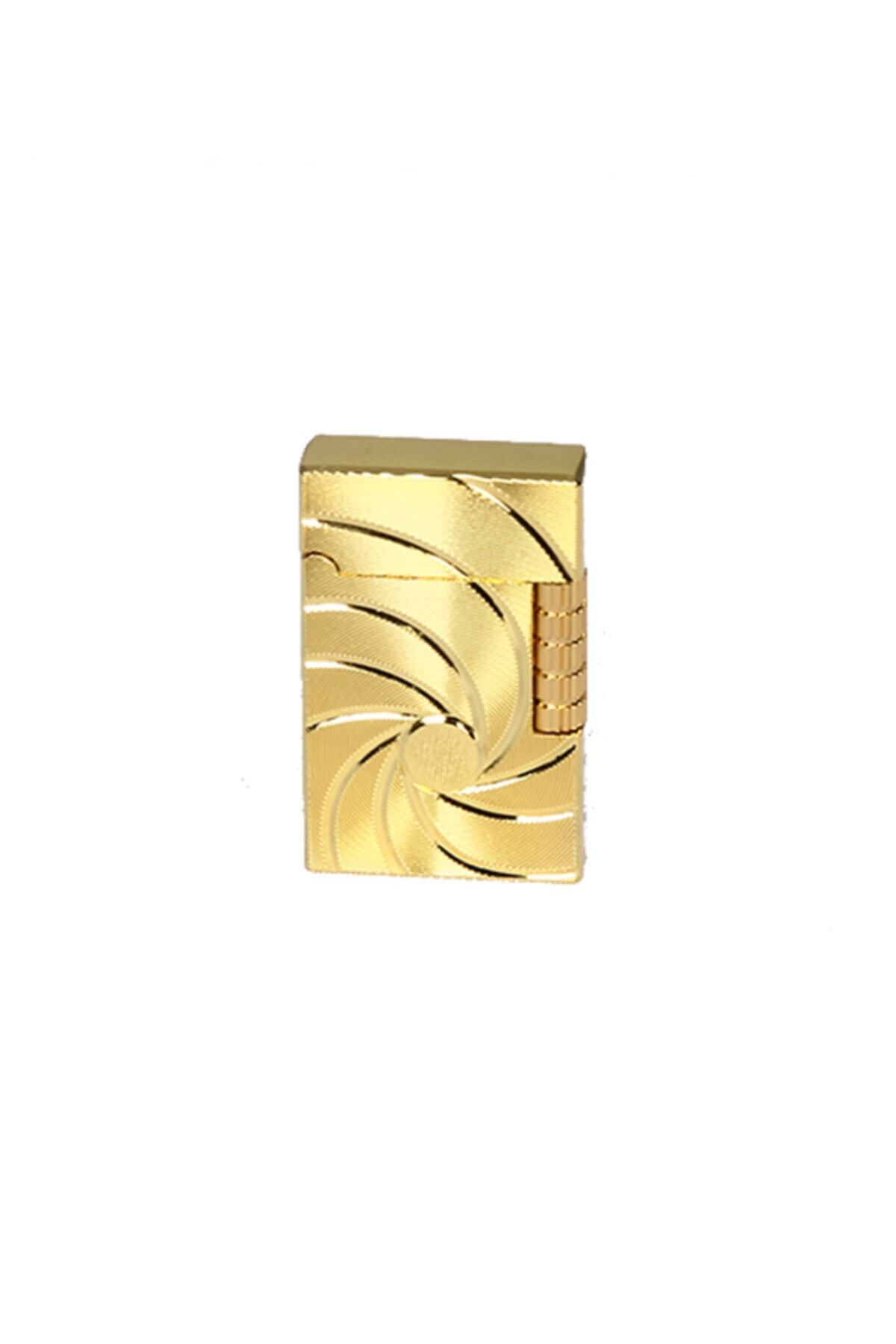 TİTUÇAKMAK Titu Market Hunter Model Metal Yandan Çarklı Gazlı Çakmak / Sarı