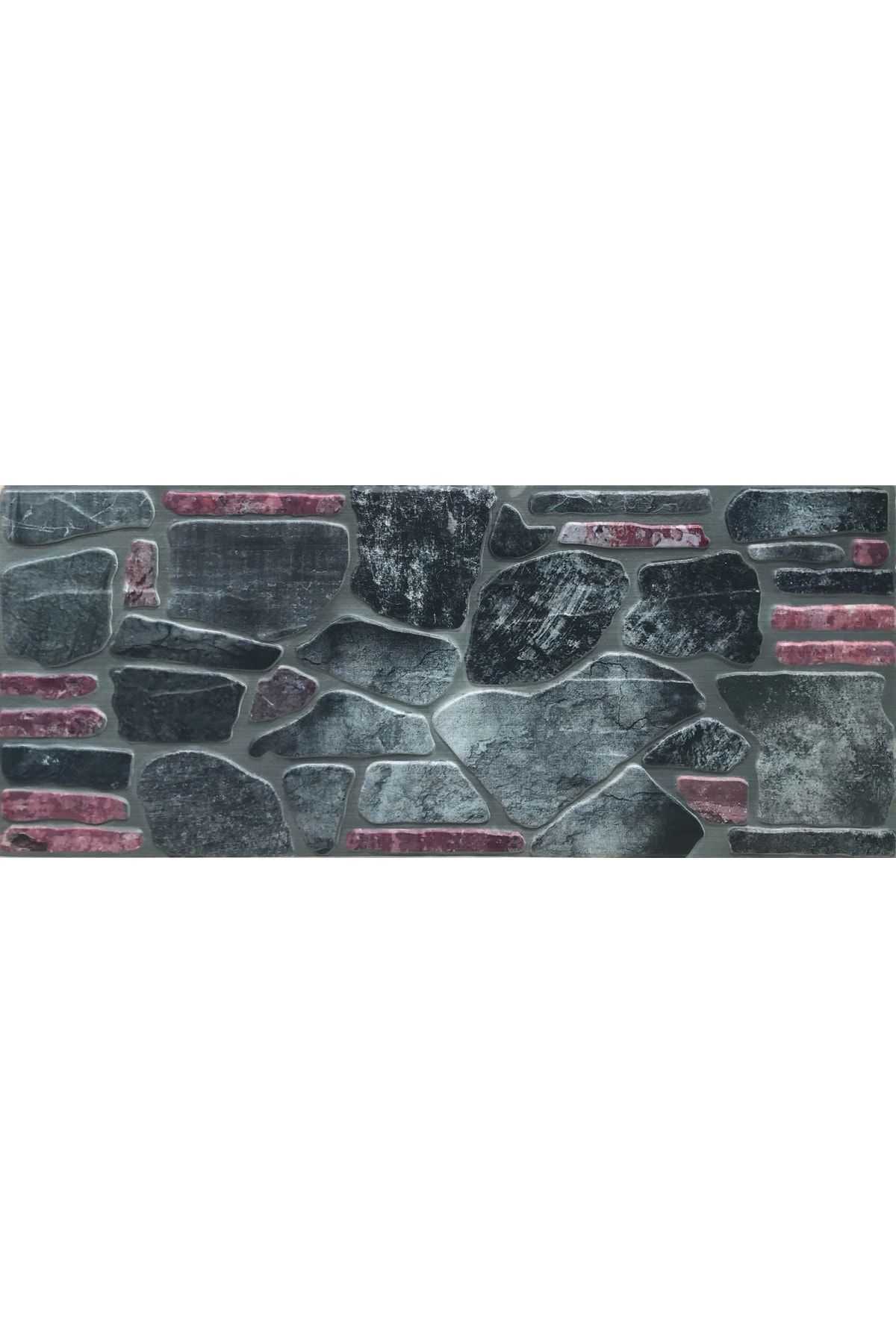 THERMOSİDİNG Kayrak Taşı Uv Baskılı Strafor Köpük Duvar Kaplama Paneli 10 Adet (50X120X3CM)(KY010)