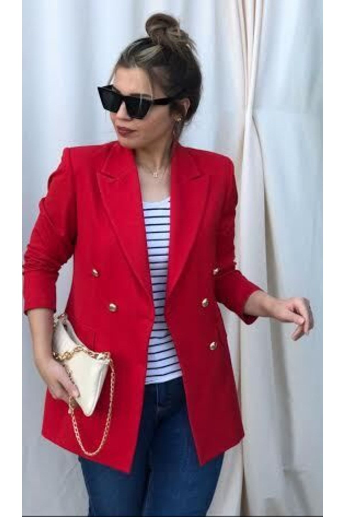 Dark red on sale blazer