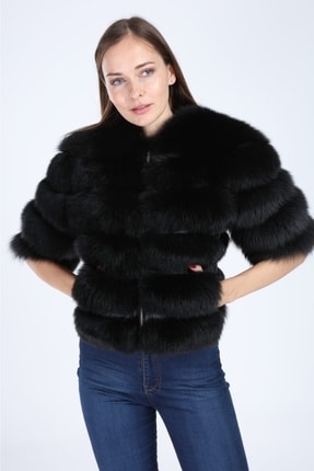 Hakiki Deri Siyah Erkek Deri Mont Afshin Yandan Cepli Deri Ceket Image 0