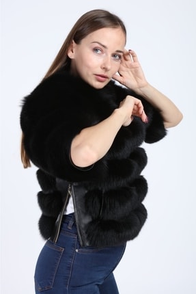 Hakiki Deri Siyah Erkek Deri Mont Afshin Yandan Cepli Deri Ceket Image 3