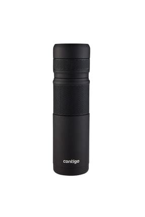 Thermal Bardaklı Çelik Termos 740ml Siyah Image 0