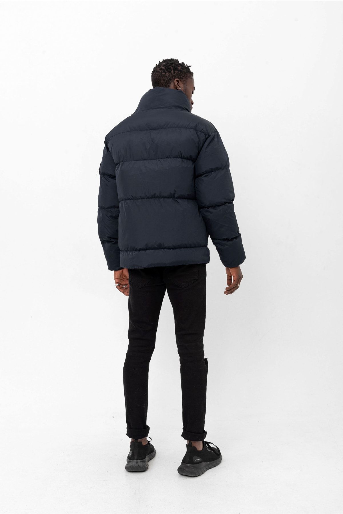 Calvin klein jeans reflective 3m puffer jacket with orange logo on sale
