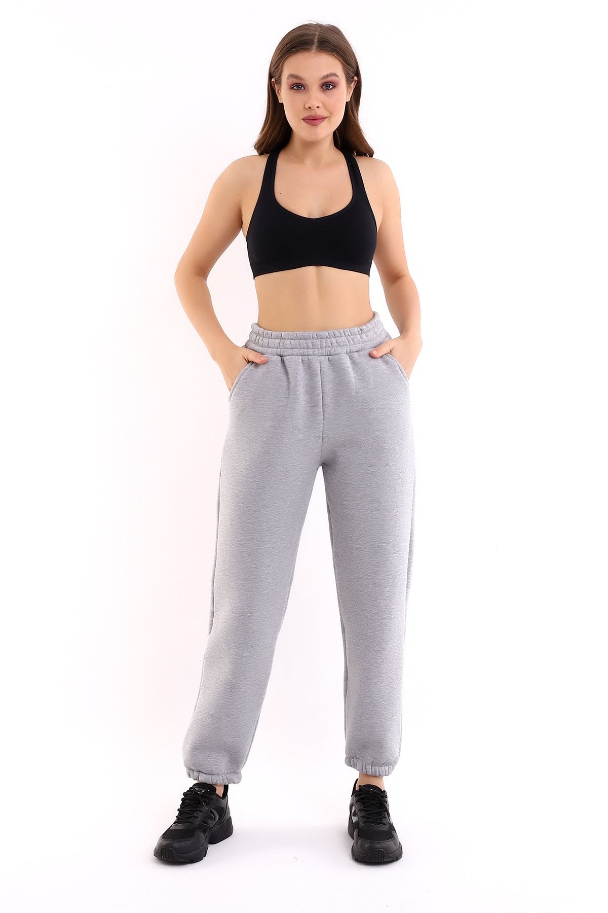 Thick grey best sale sweatpants womens