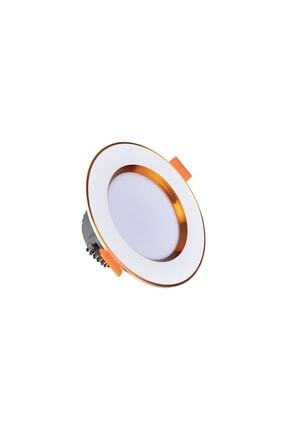 10 Adet 7 Watt 3 Renk Led Spot Gold Kasa Beyaz + Günışığı + Ilık Beyaz 3ü 1 Arada 7w Image 0