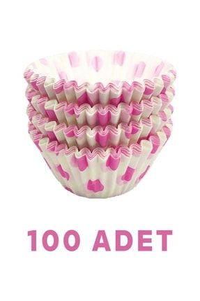 100'lü Muffin Brownie Cupcake Kağıdı Kek Kalıbı Desenli Kek Kabı Image 0
