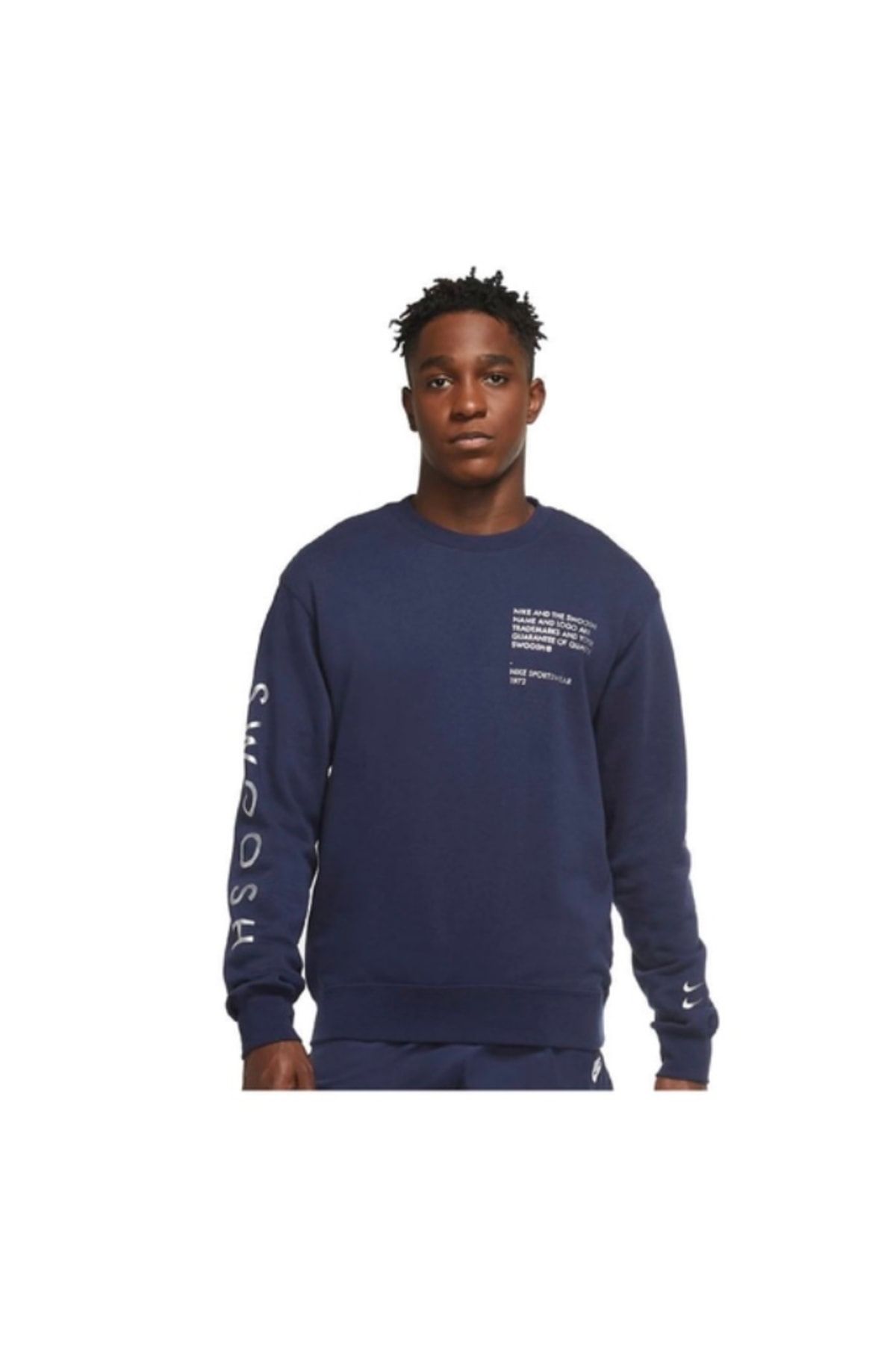 Swoosh crew top