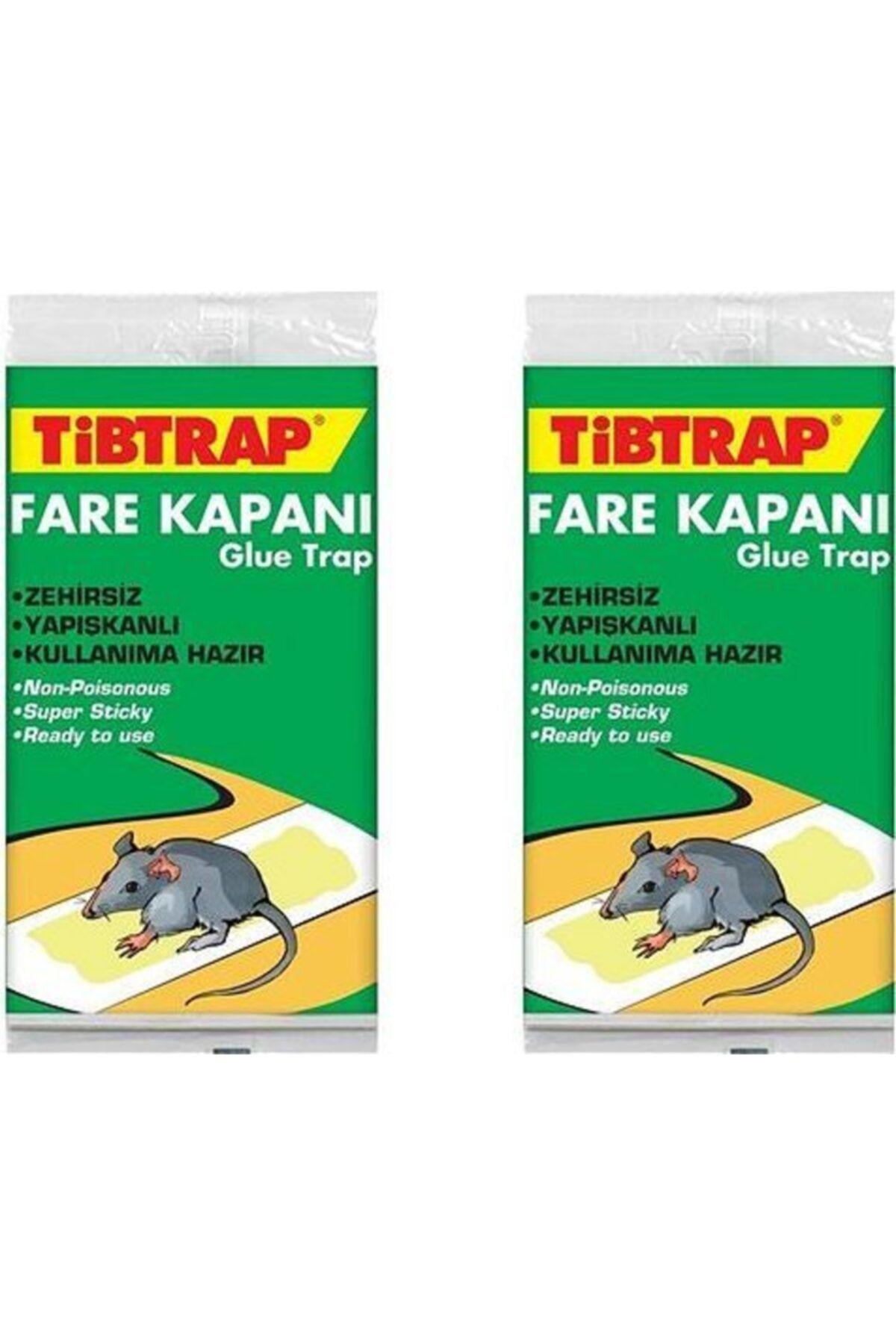Tibtrap Zehirsiz Yapışkan Yüzeyli Kullanıma Hazır Fare Kapanı 2 Karton 3 Paket