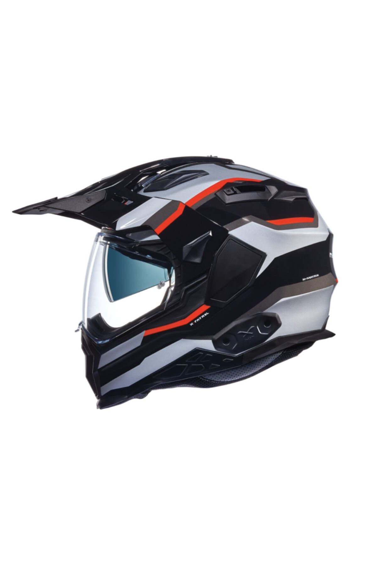 Nexx Unisex Siyah Renkli X.wed 2 X-patrol Siyah-gri-kırmızı Kask