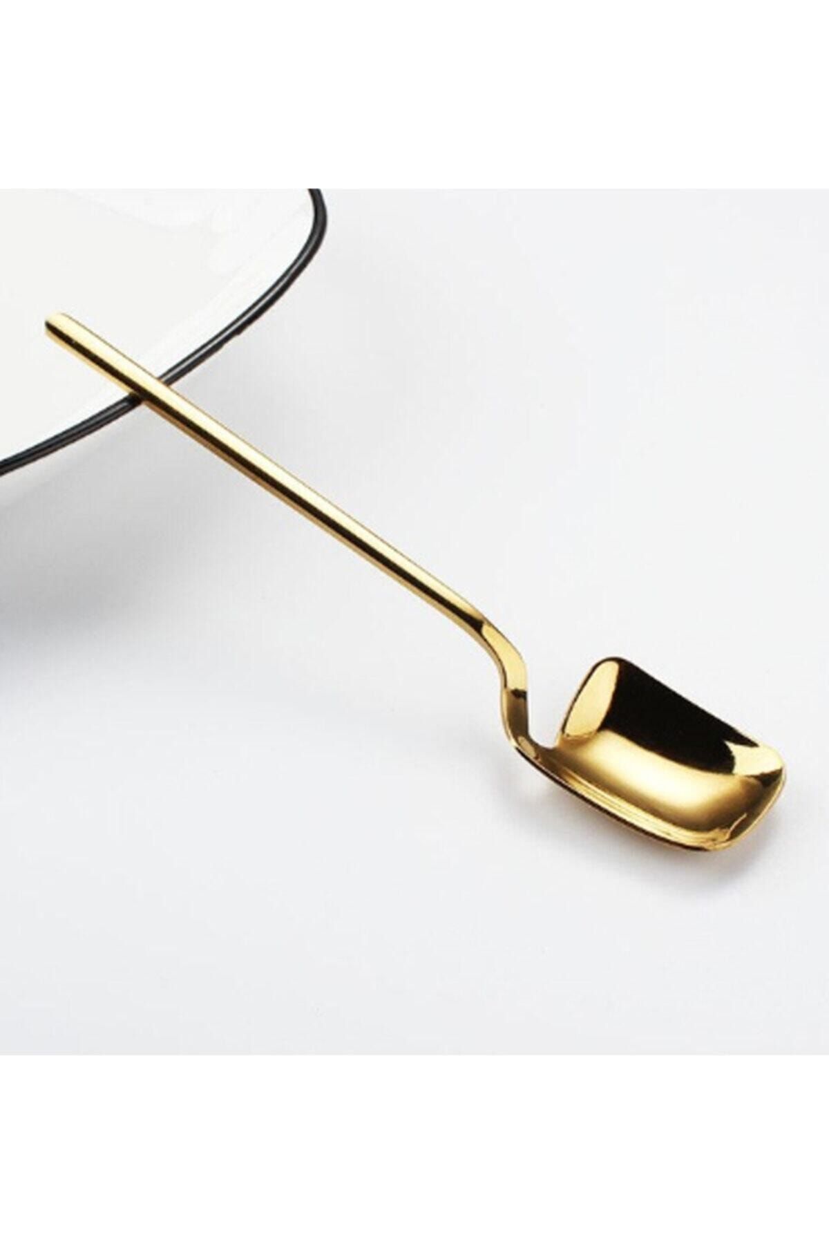 ACELEYOLLA Space Gold Çay Kaşığı(Mat Gold Renk)