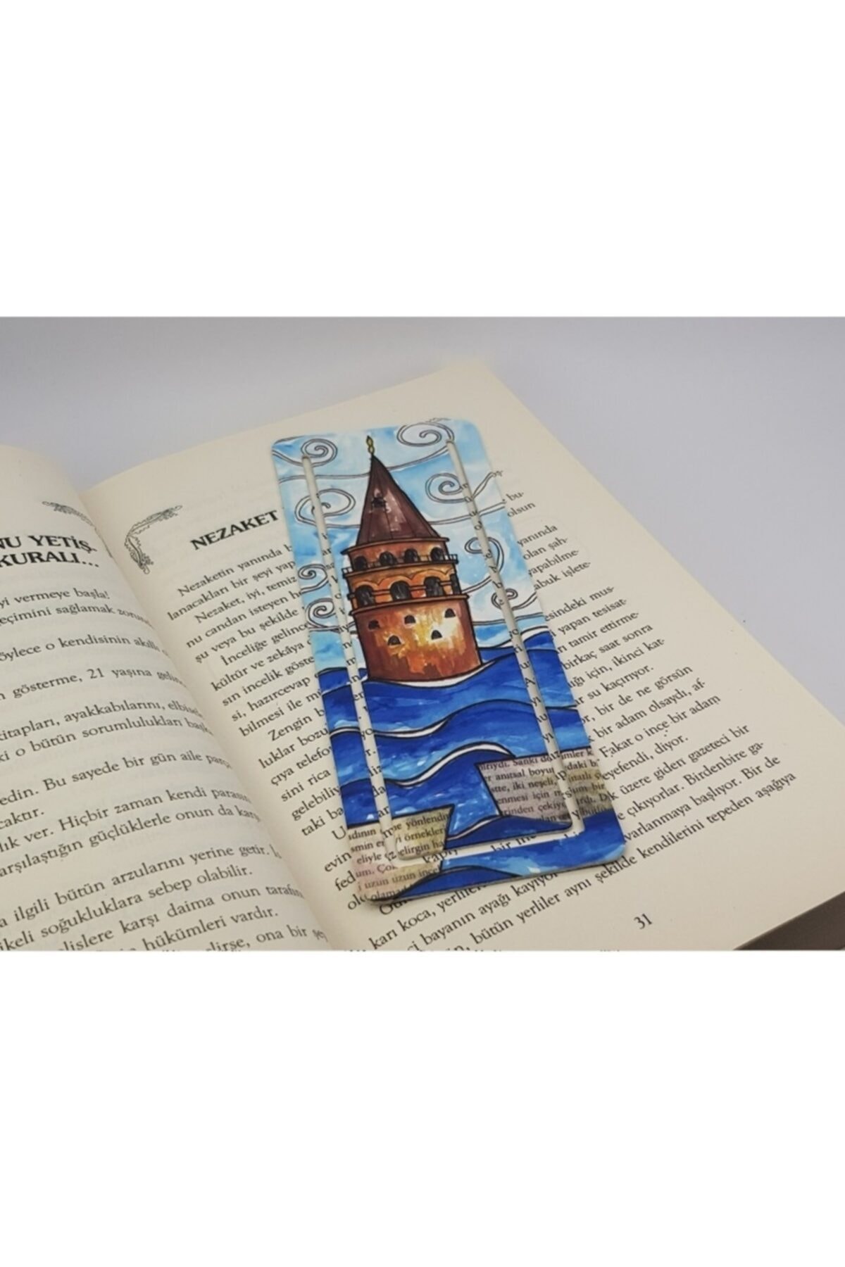 İstisna Ataç Kesim Galata ve Kağıttan Gemiler Kitap Ayracı