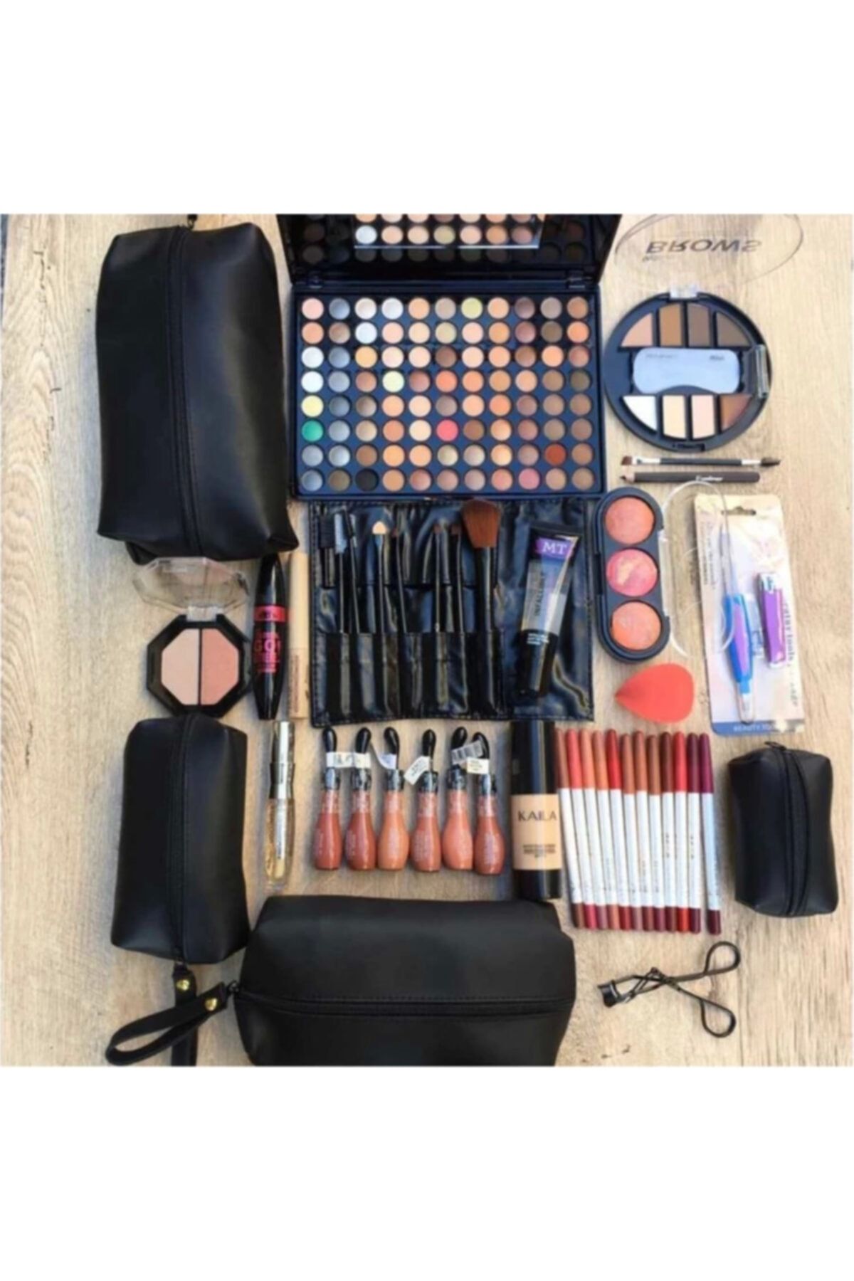 avemorcosmetics Menekşe Makyaj Seti Esmer Ton