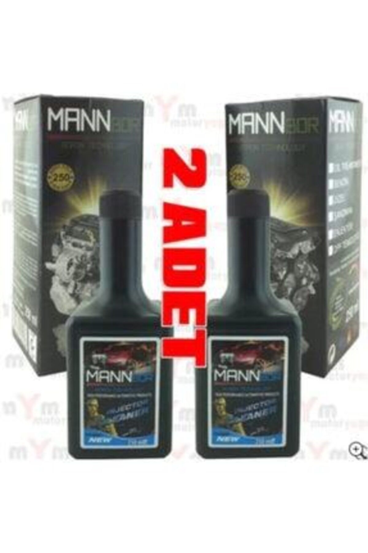 MANNBOR Nano Enjektör Temizleyici Yakıt Katkısı 250ml X 2 Adet Enj.2li