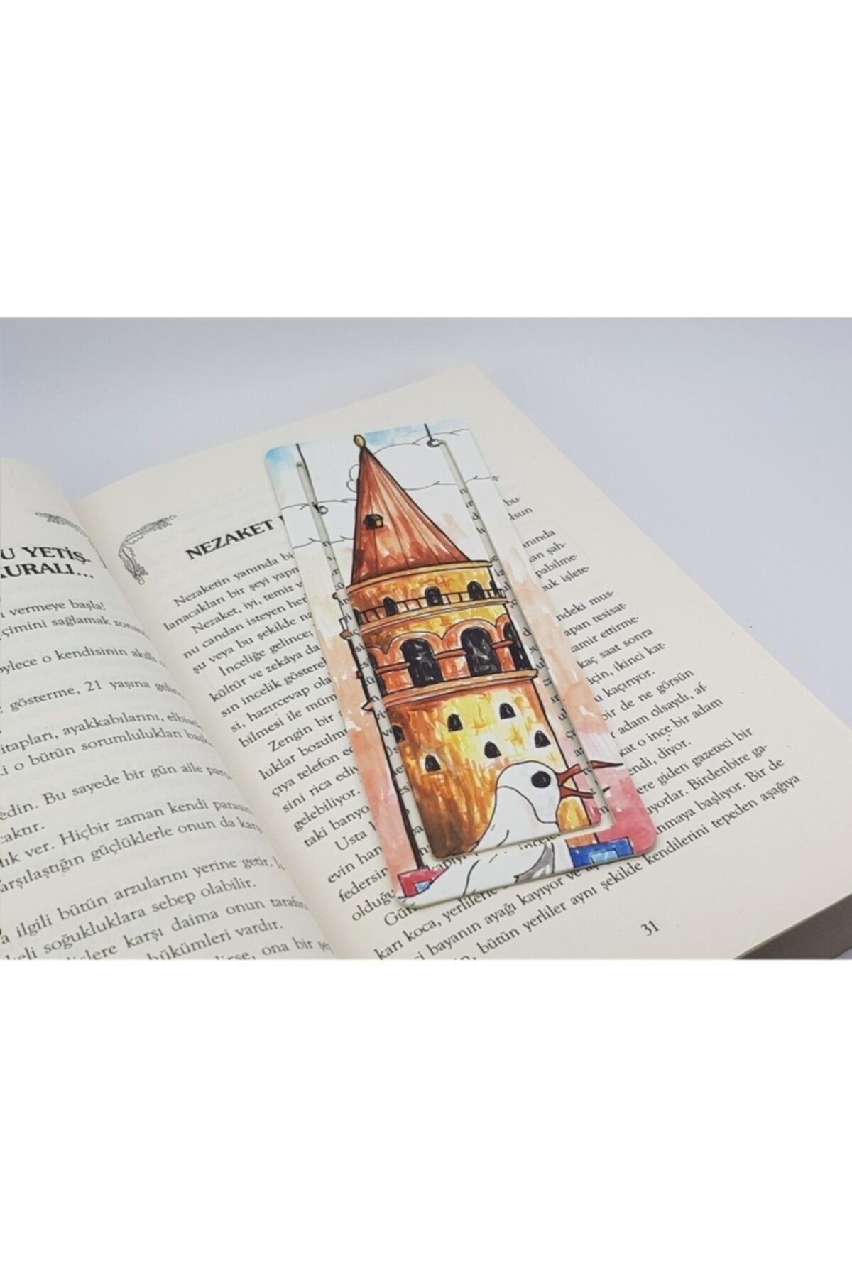 İstisna Ataç Kesim Galata Ve Martı Kitap Ayracı