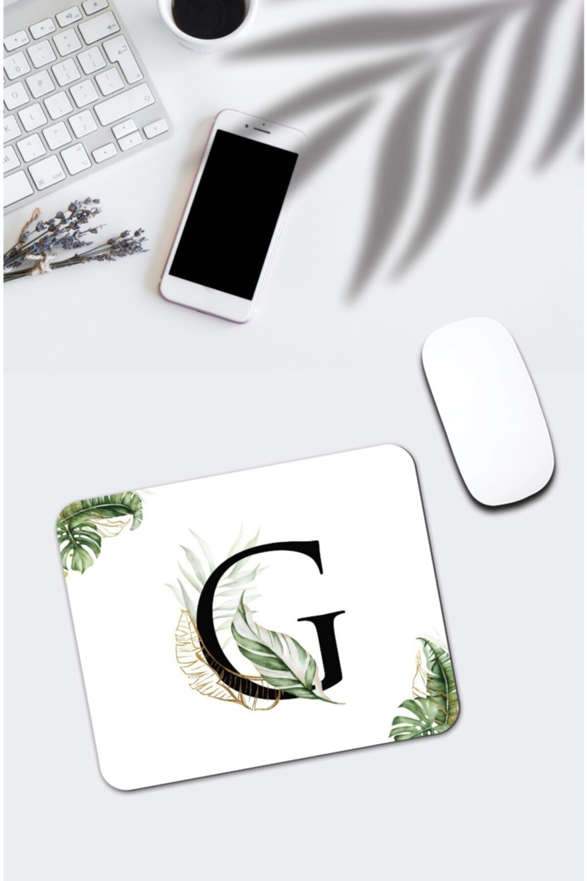 pixolog Tropik Desenli G Harfi Mouse Pad 335