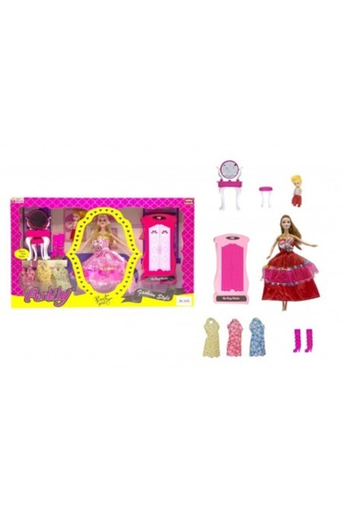 Parti Station Anlily Makyaj Masalı Dolaplı Bebek