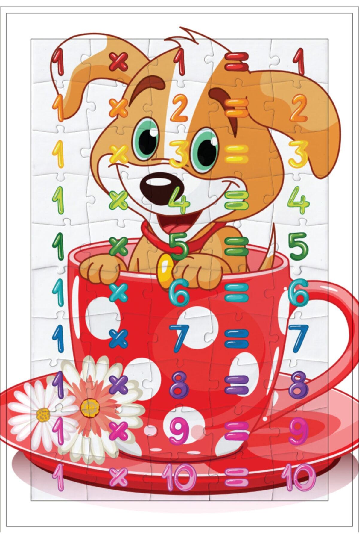 EA PUZZLE 50 Parça Eğitici Puzzle Çarpım Tablosu (1-2-3-4-5) 5'li Set