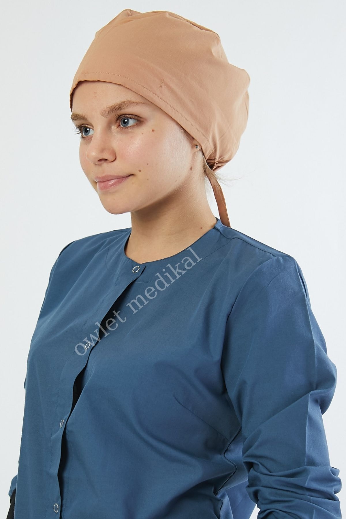 Owlet Medikal Açık Kahve Cerrahi Hemşire &doktor Bonesi
