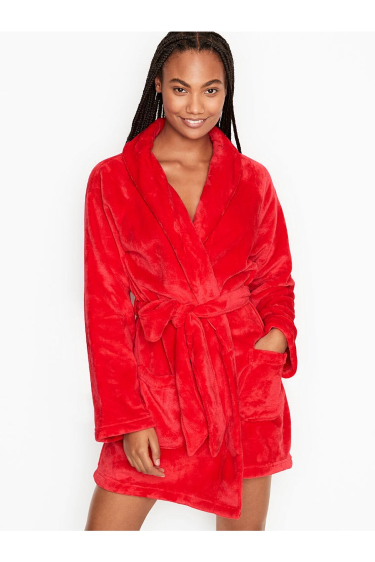 Victoria's Secret Logolu Kısa Cozy Robe(Bornoz)
