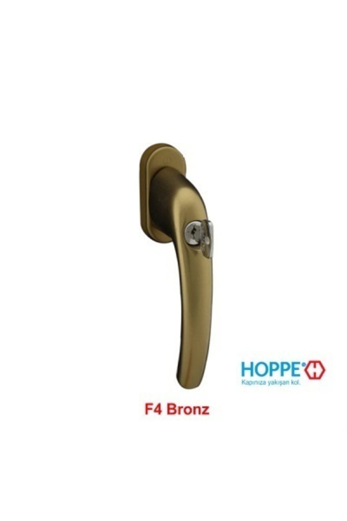 Hoppe Tokyo Kilitli Pencere Kolu F4 Bronz