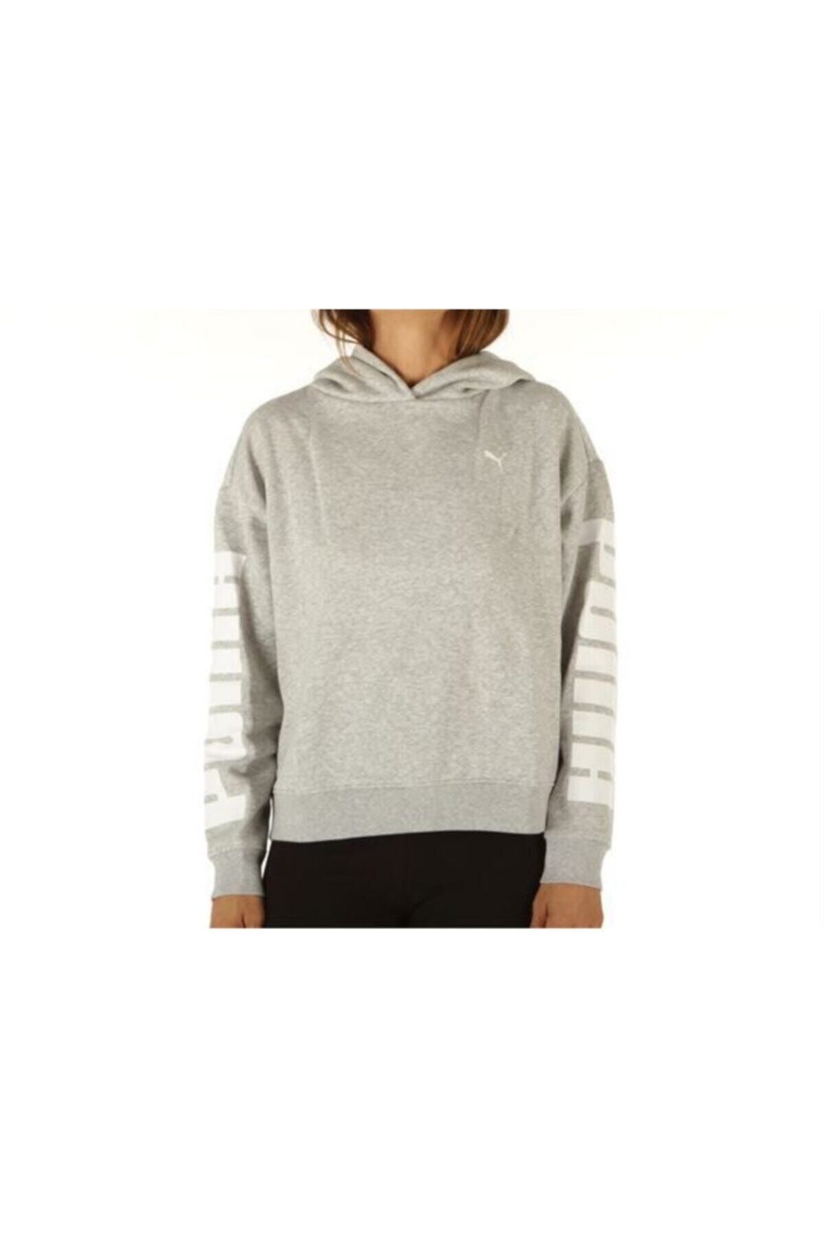 Puma Kadın Gri Rebel Hoody Sweatshirt