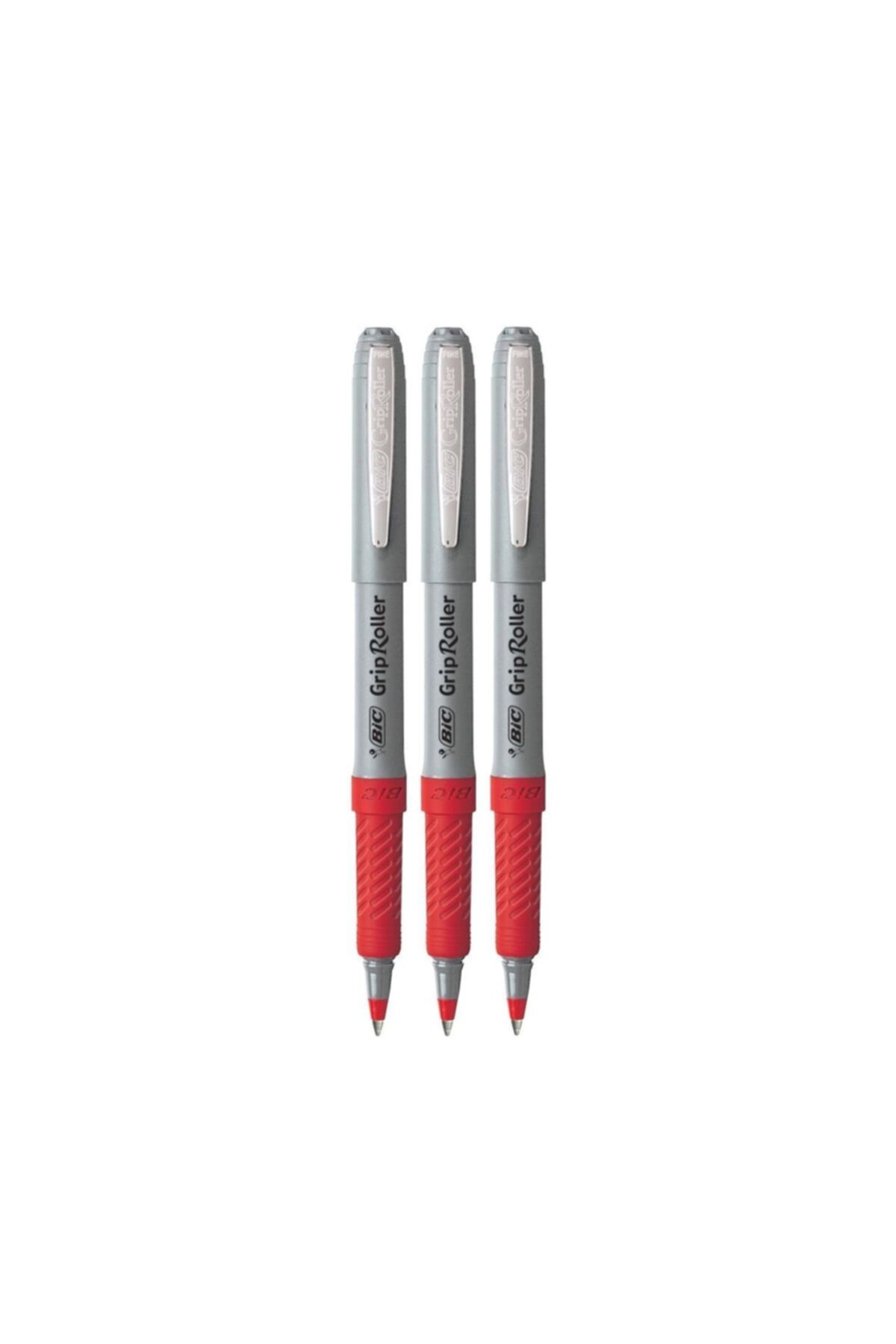 Bic 0.7mm Roller Jel Pilot Kalem Imza Kalemi Kırmızı 3 Adet