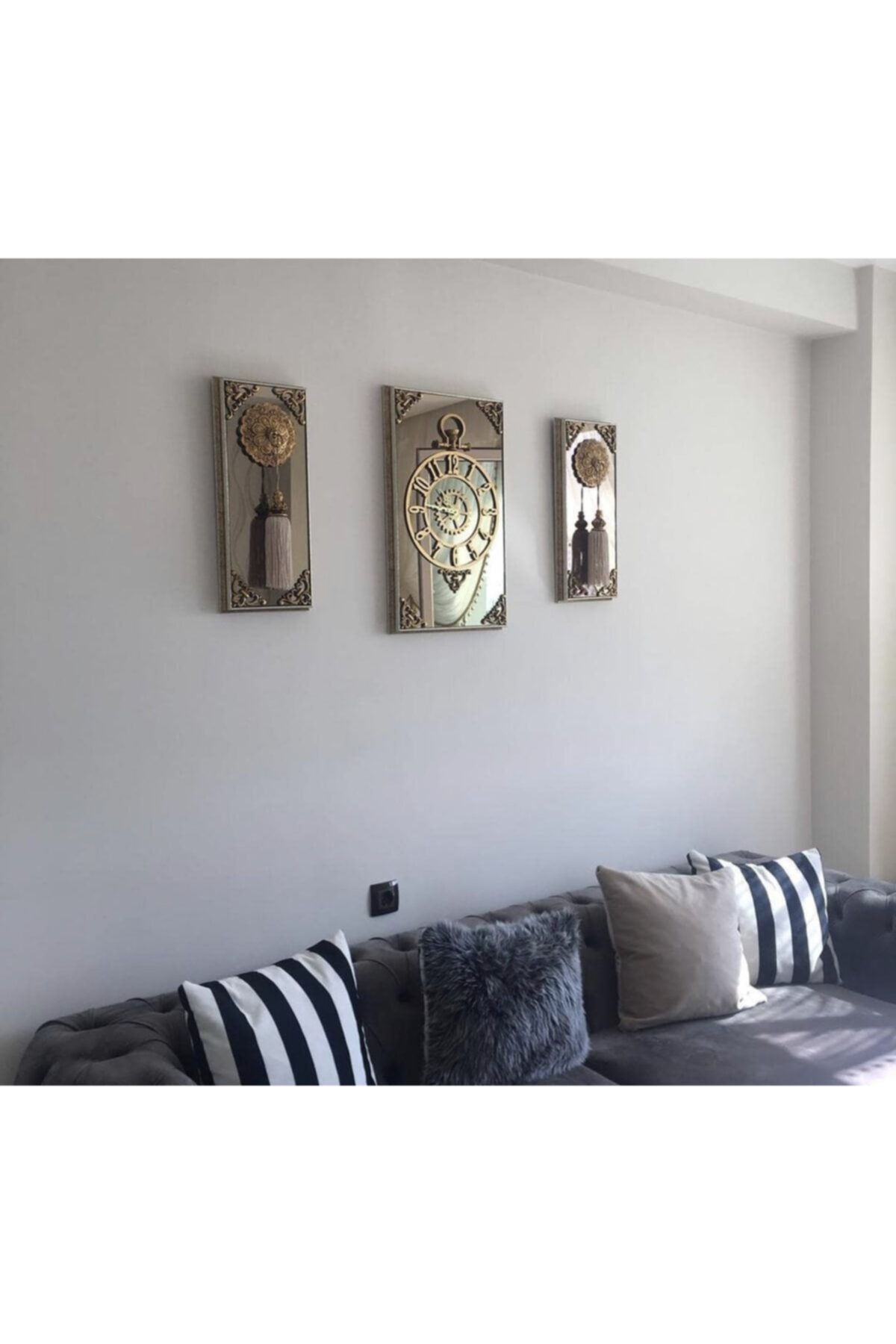 varak motifli gold avangard luxury
