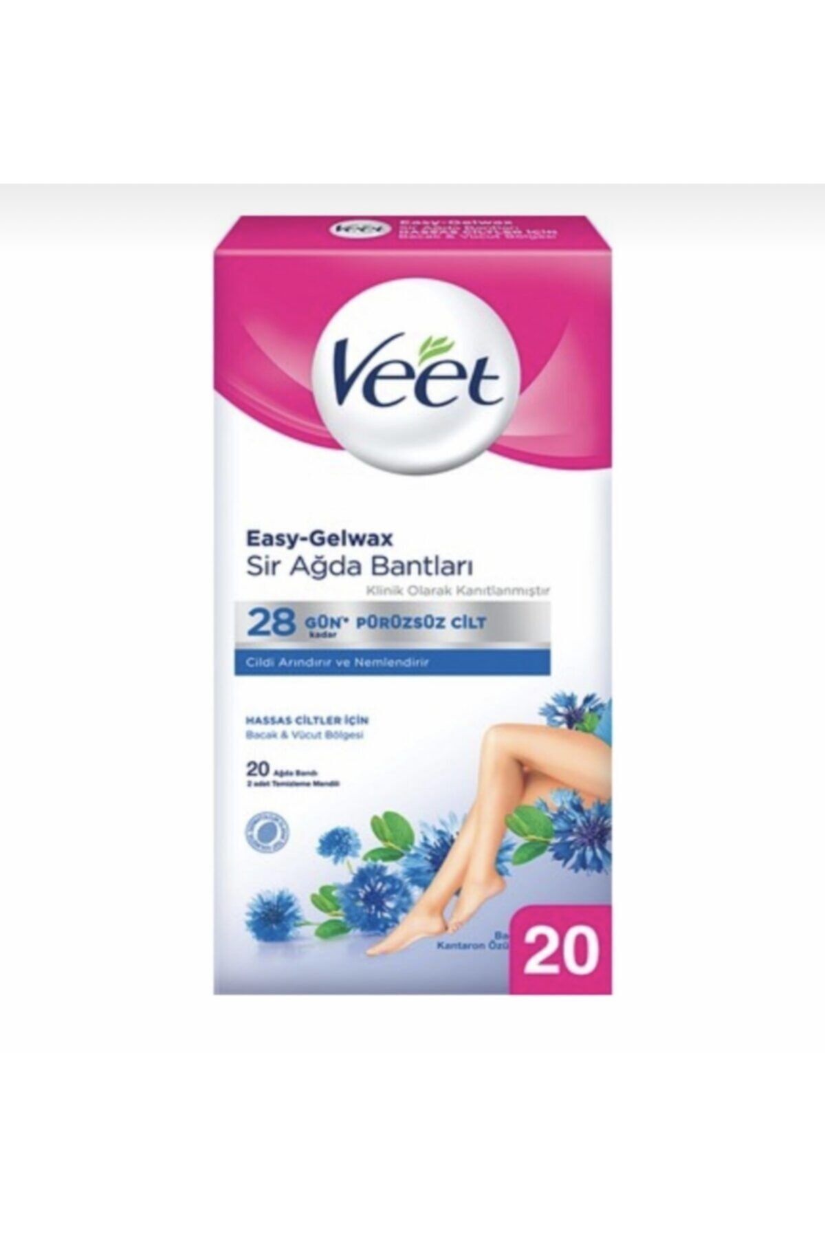 Veet Sir Ağda Bantı 20 Li Hassas Ciltler