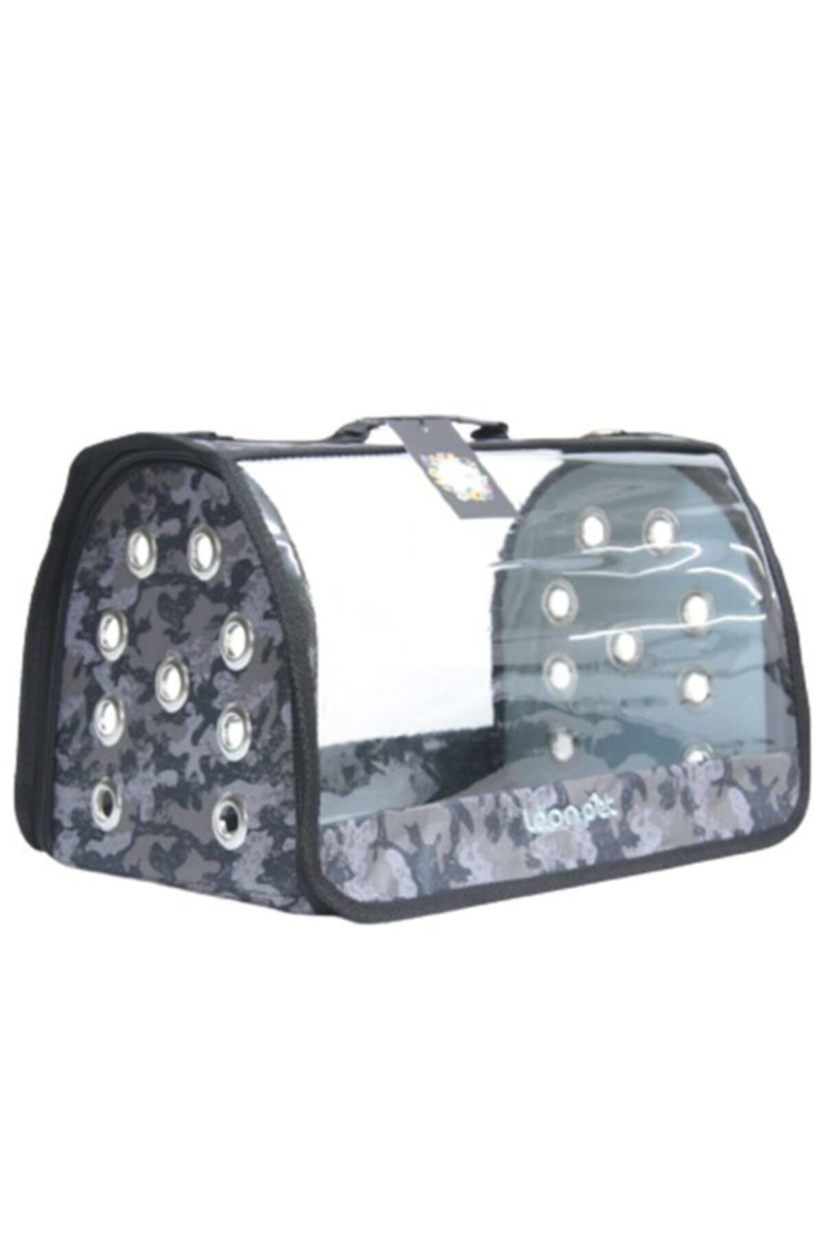LeonPet Leon Pet Şeffaf Fly Bag Taşıma Çantası Kamuflaj 46x26x26h Cm
